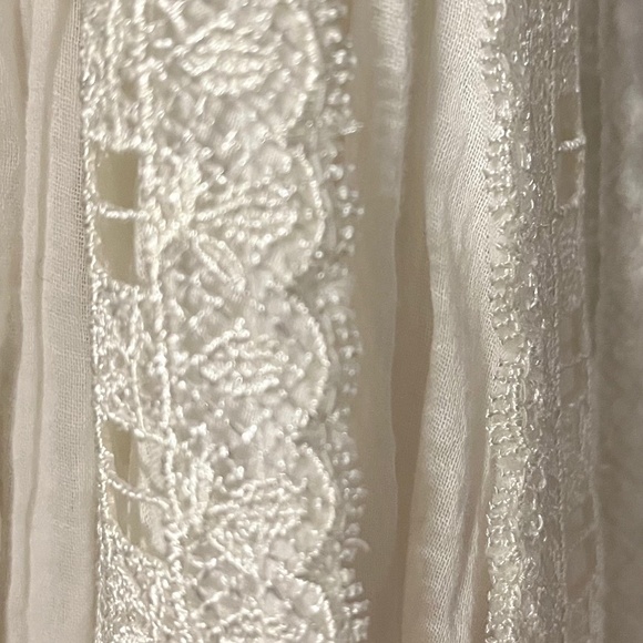 Free People Verona Square Neck Broderie Princess Dress L - Picture 6 of 9